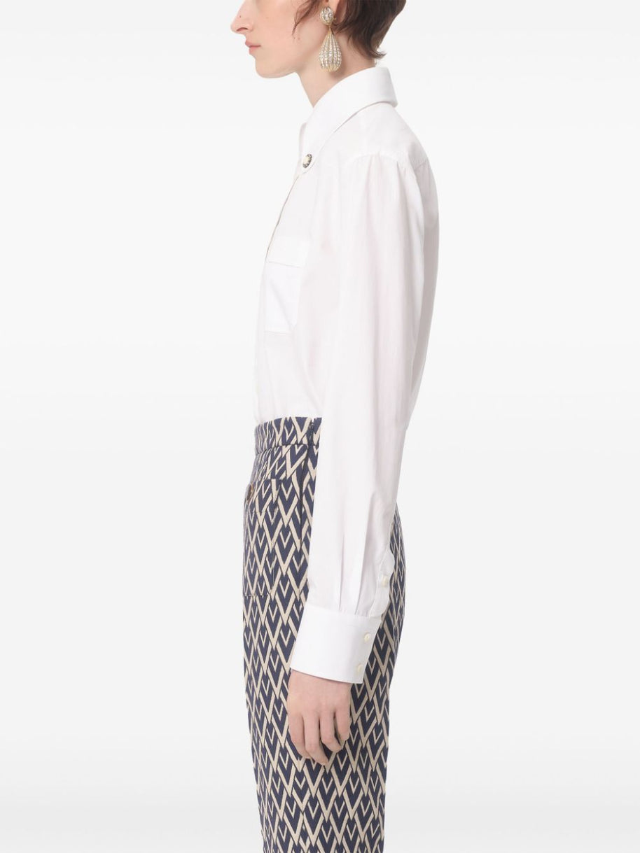 Valentino White Cotton Shirt