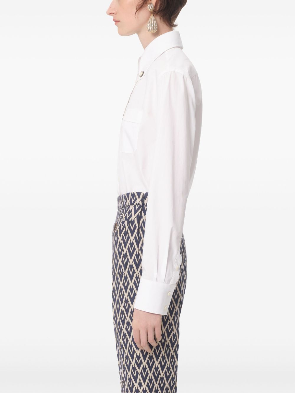 Valentino White Cotton Shirt