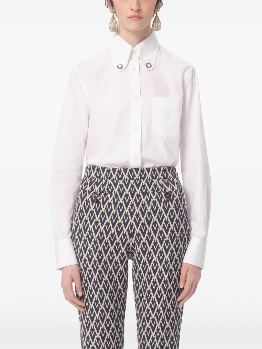 Valentino White Cotton Shirt
