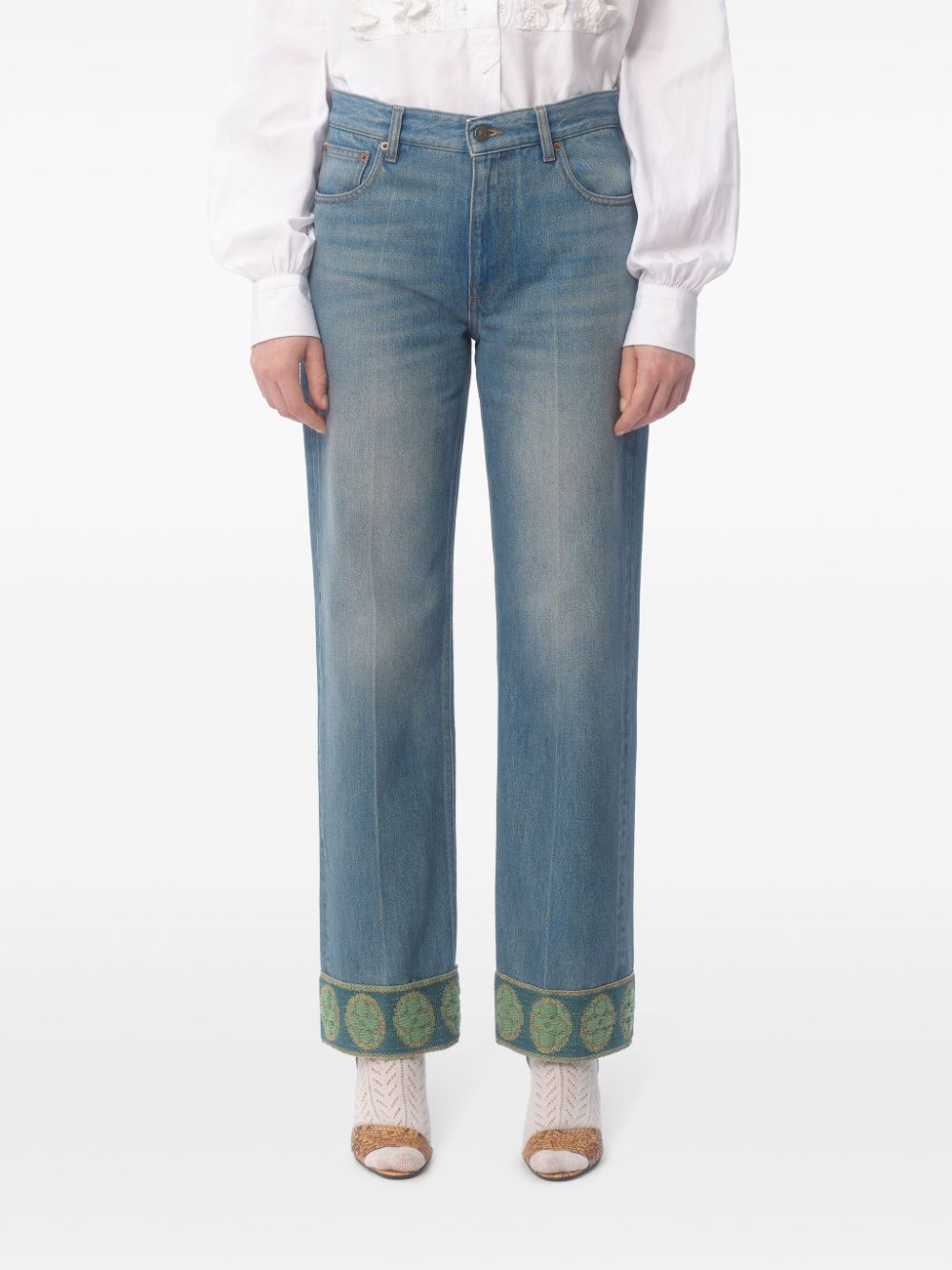 Valentino Blue Cotton Denim Jeans