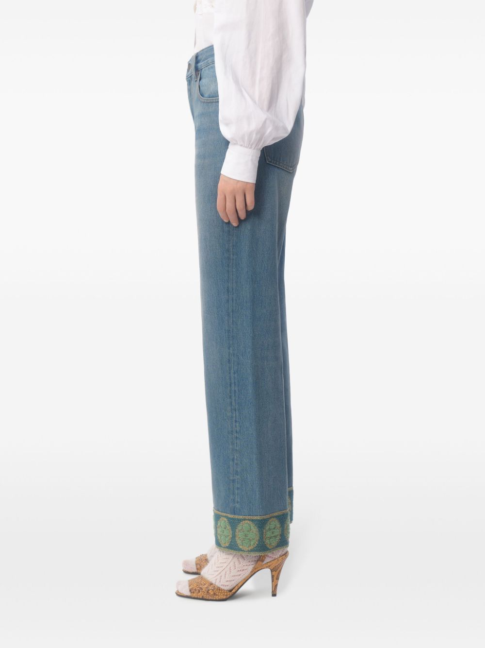 Valentino Blue Cotton Denim Jeans