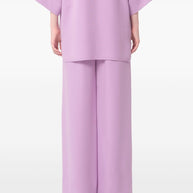 Valentino Lilac Purple Silk Flared Pants