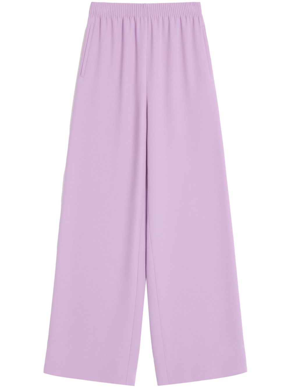 Valentino Lilac Purple Silk Flared Pants