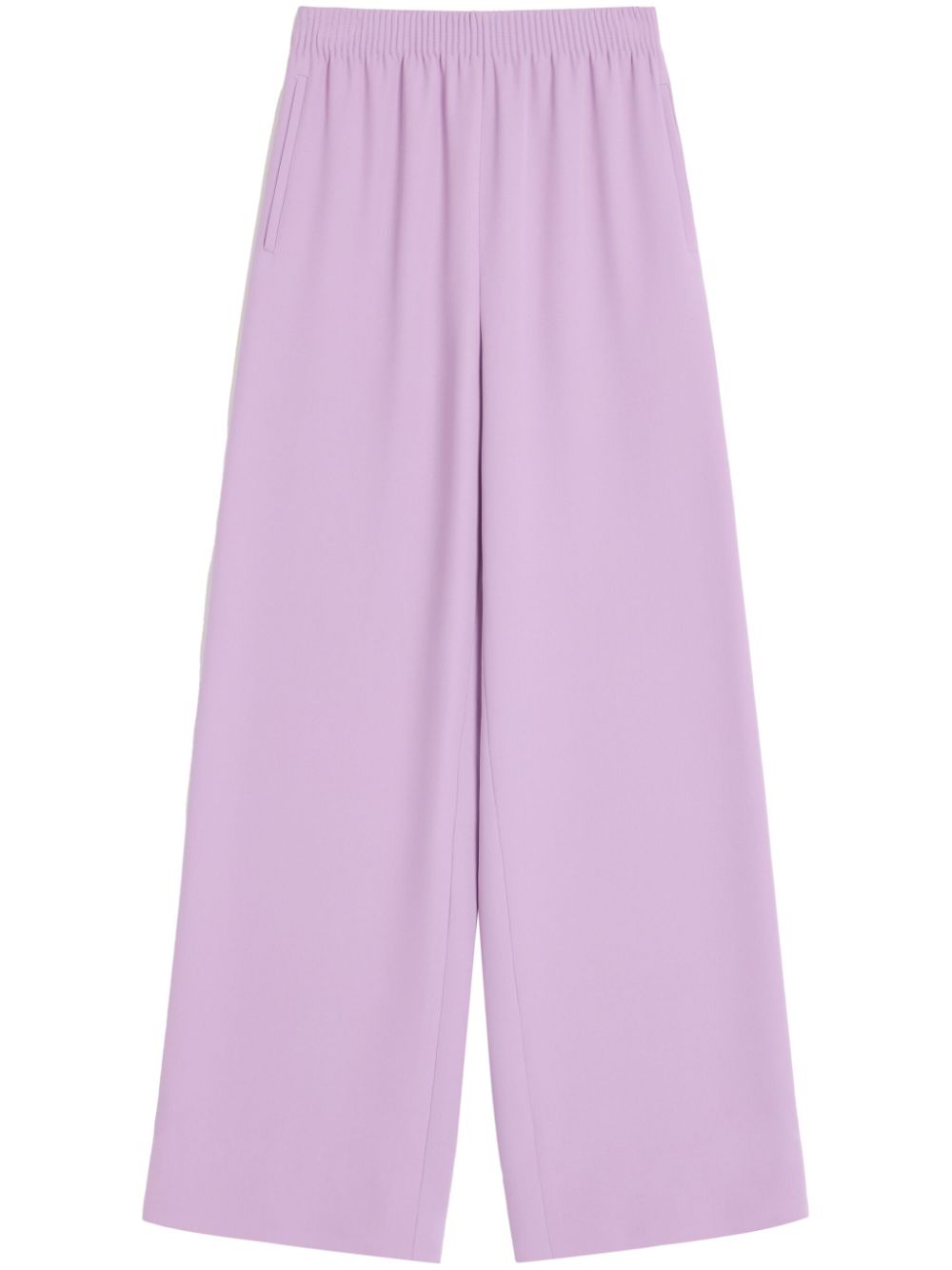 Valentino Lilac Purple Silk Flared Pants