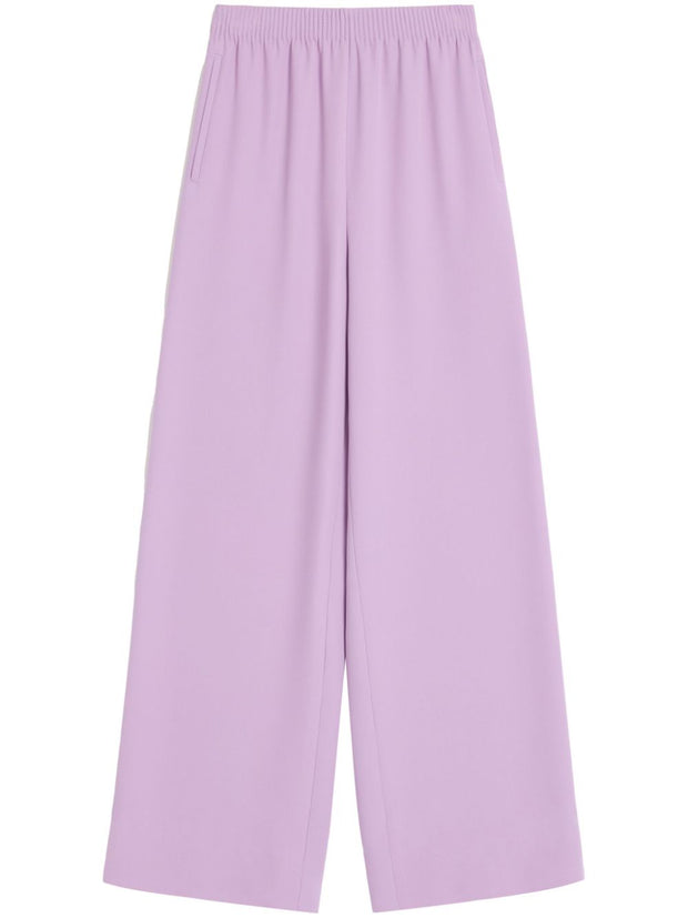 Valentino Lilac Purple Silk Flared Pants