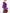 Valentino Wool And Silk Blend Mini Dress In Purple