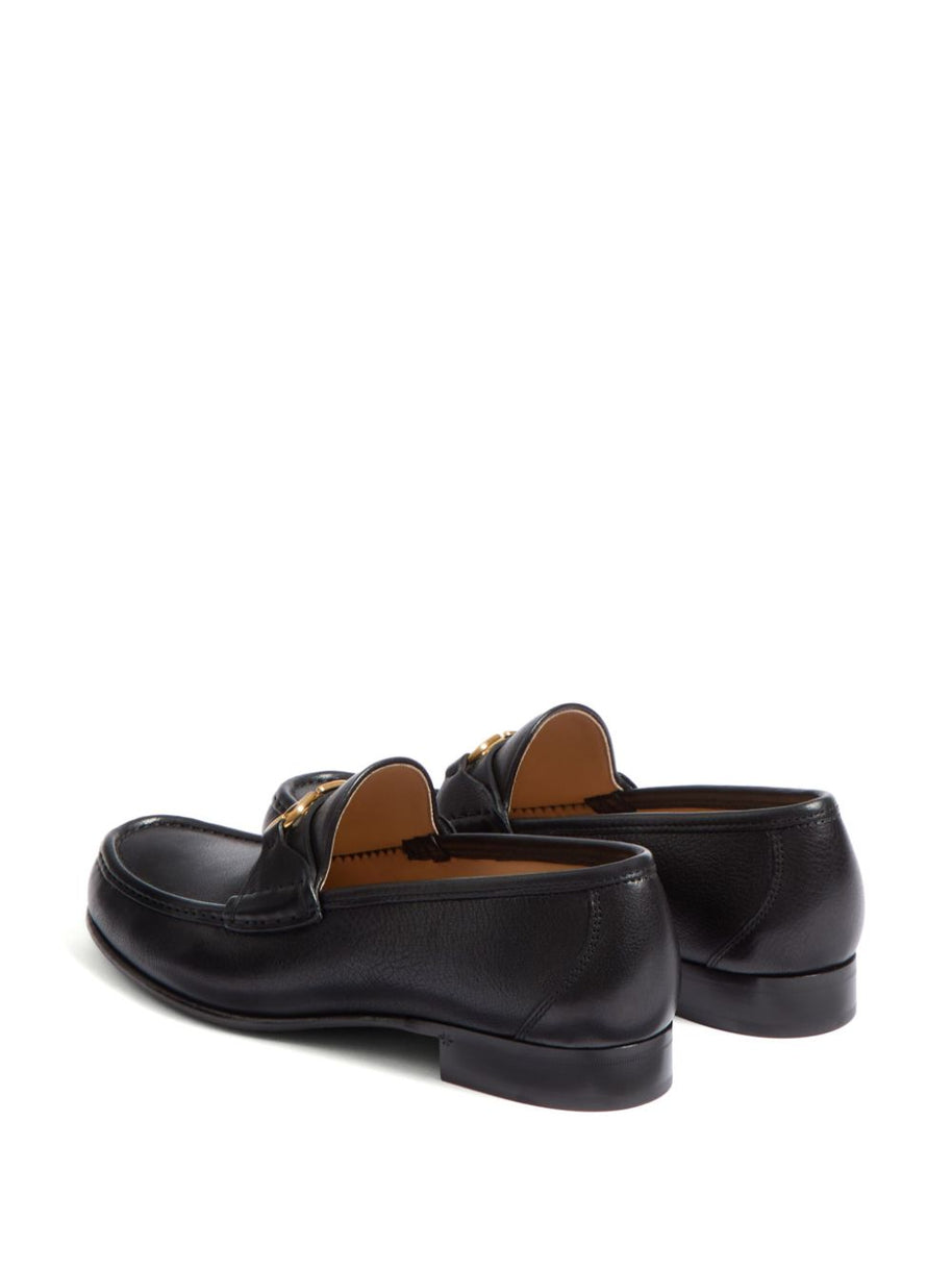 Valentino Garavani VLogo Signature Leather Loafers - Black