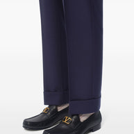 Valentino Garavani VLogo Signature Leather Loafers - Black