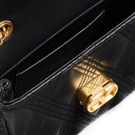 Valentino Garavani Quiltie 67 Small Leather Shoulder Bag - Black