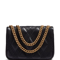 Valentino Garavani Quiltie 67 Small Leather Shoulder Bag - Black