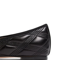 Valentino Garavani Quiltie 67 Leather Ballet Flats - Black
