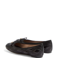 Valentino Garavani Quiltie 67 Leather Ballet Flats - Black