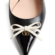 Valentino Garavani Leather Slingback Pumps - Black
