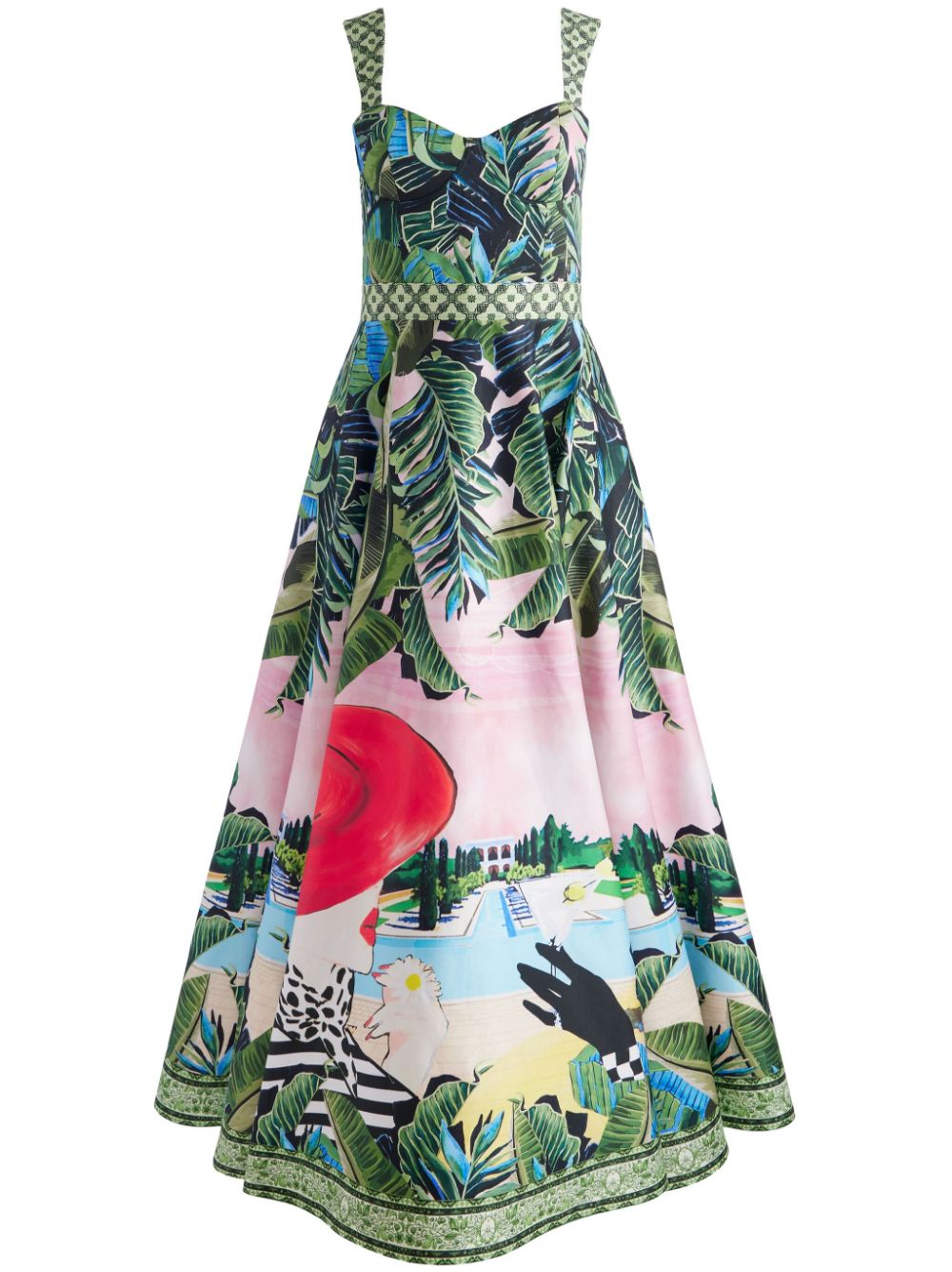 Alice + Olivia Fia Midi Dress