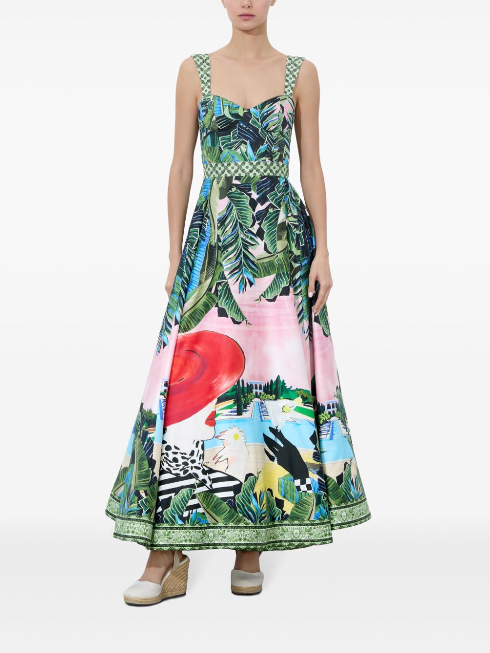 Alice + Olivia Fia Midi Dress