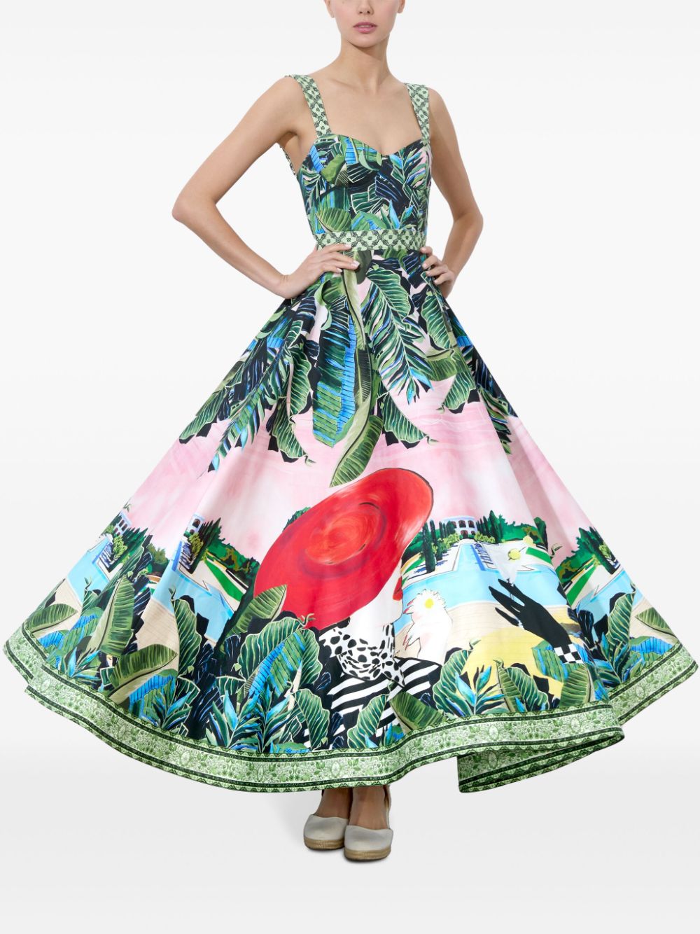 Alice + Olivia Fia Midi Dress