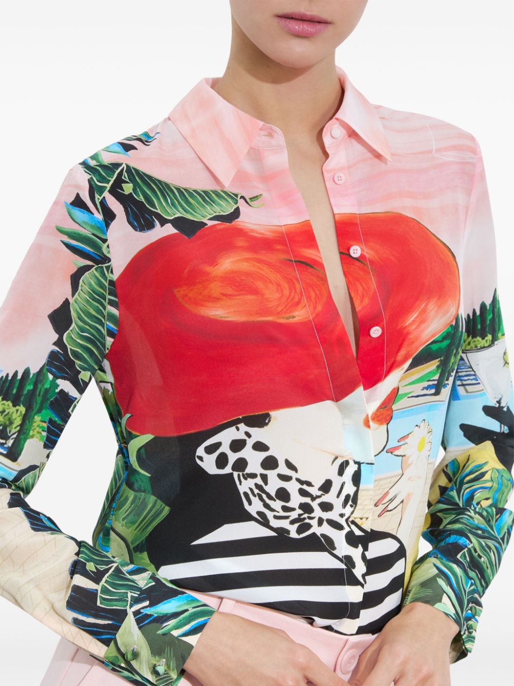 Alice + Olivia Willa Silk Shirt