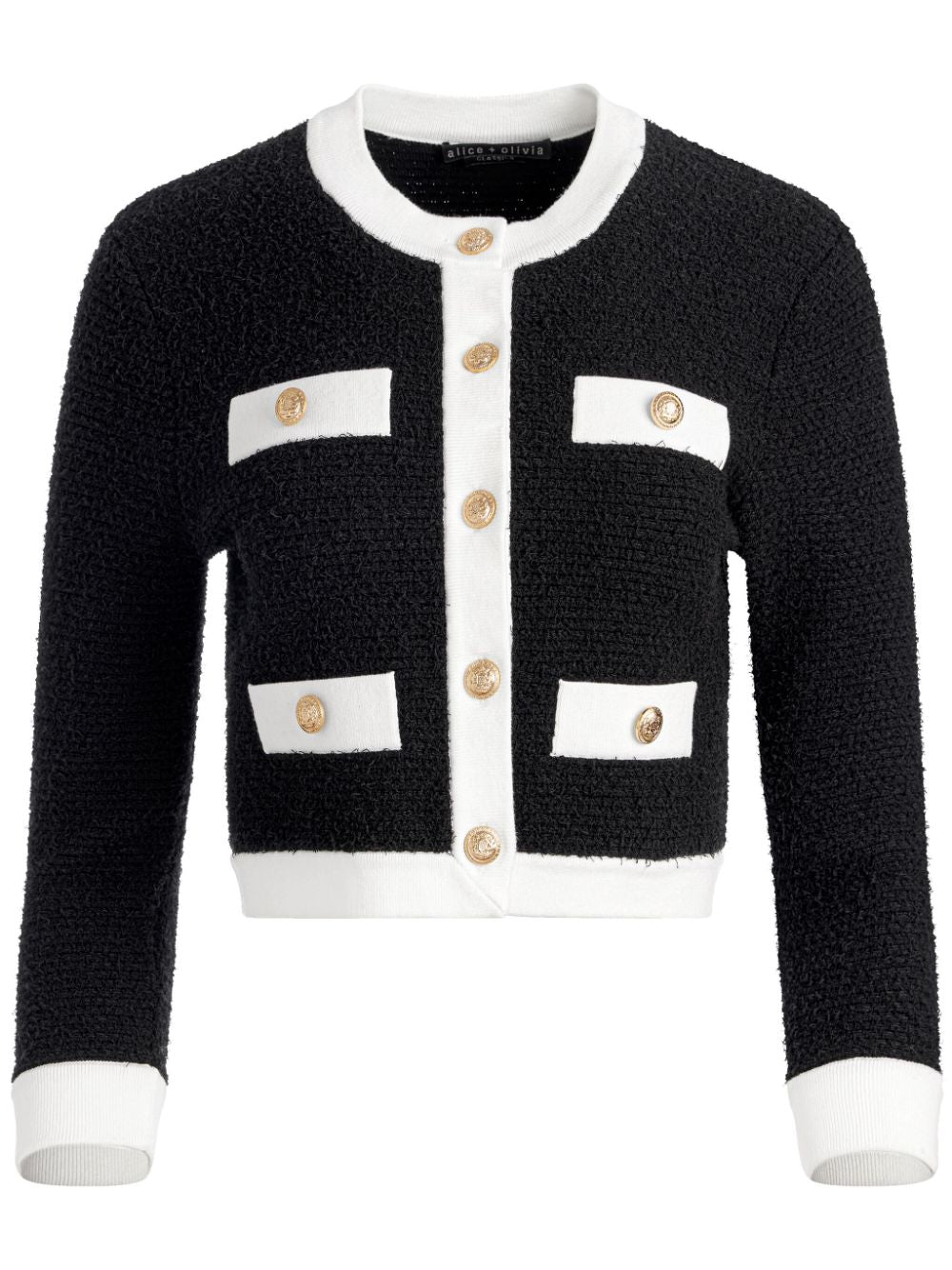 Alice + Olivia Claira Cardigan Black