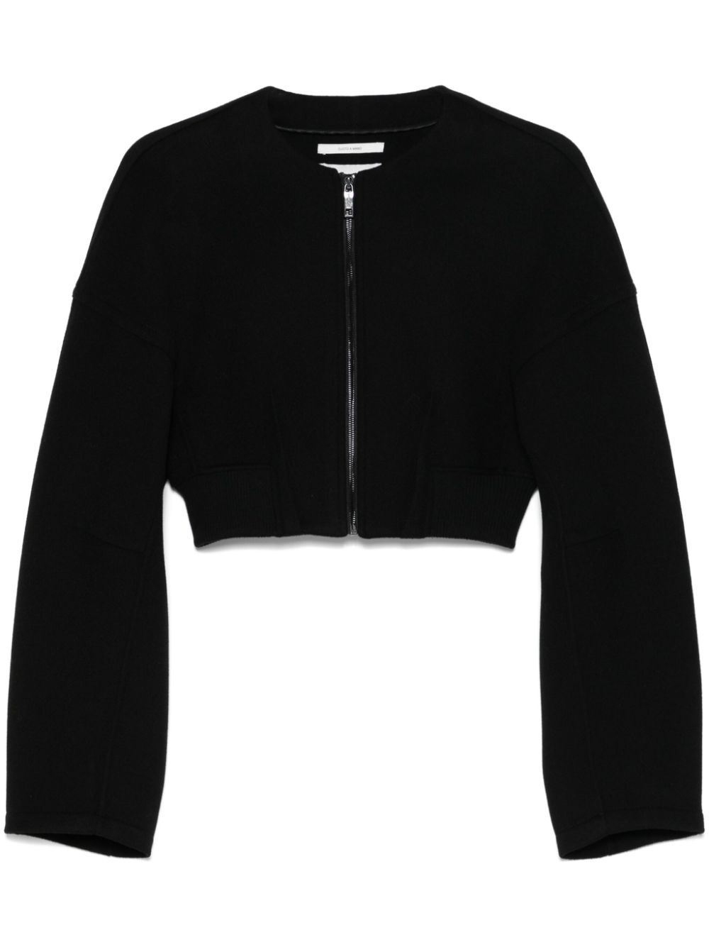 SPORTMAX PRE Cropped Wool Jacket Black