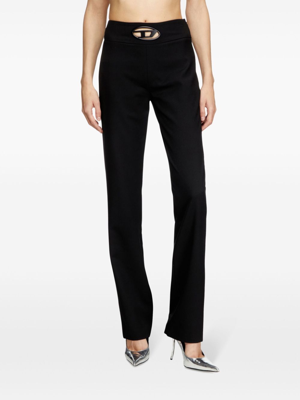 Diesel P-ersy High Waisted Wool Twill Pants