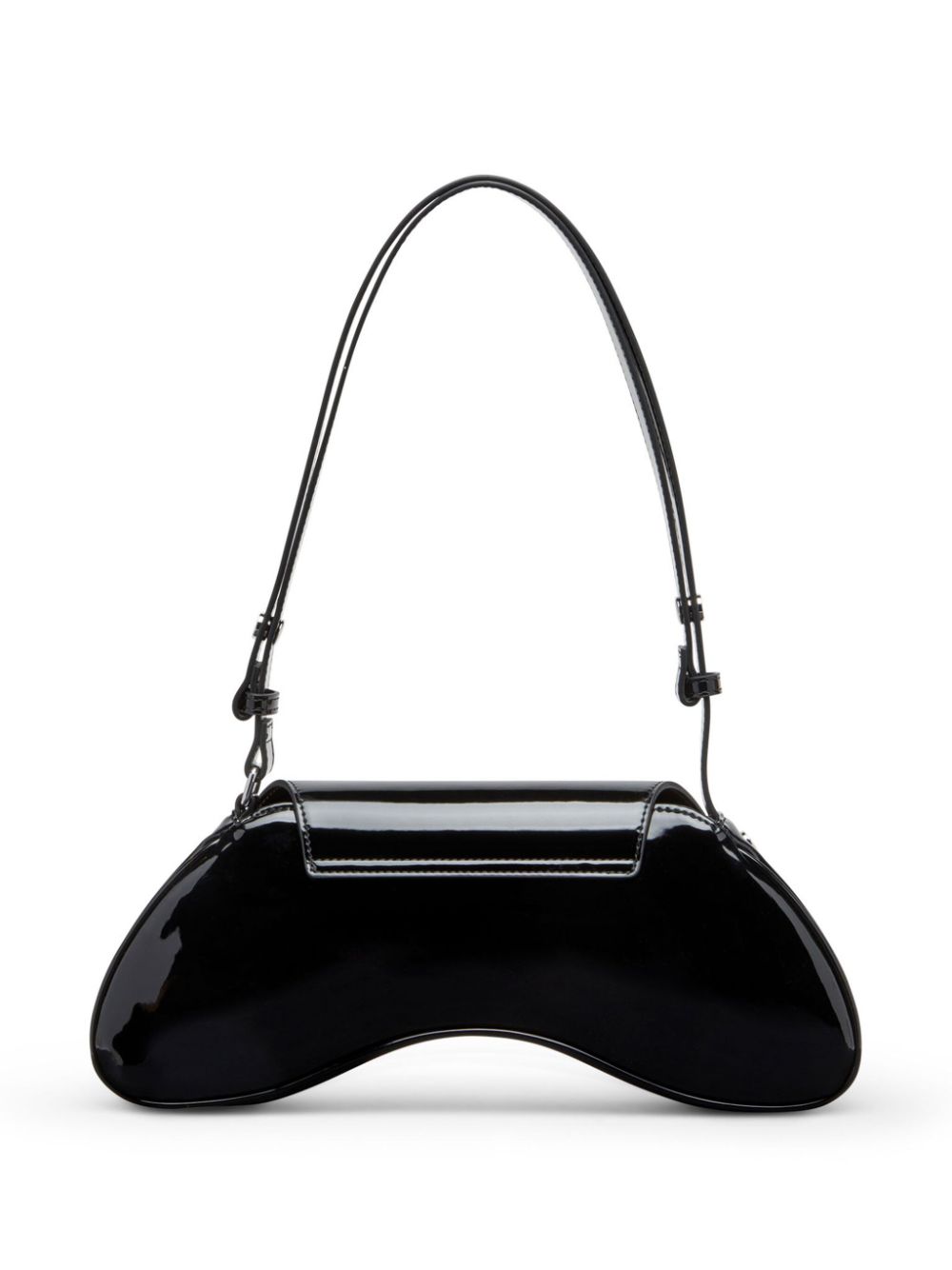 Diesel Play Shoulder Bag Glossy In Black