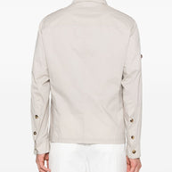 Brunello Cucinelli Cotton Blend Jacket In Beige