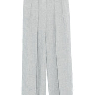 Brunello Cucinelli Wide Leg Pants In Light Grey