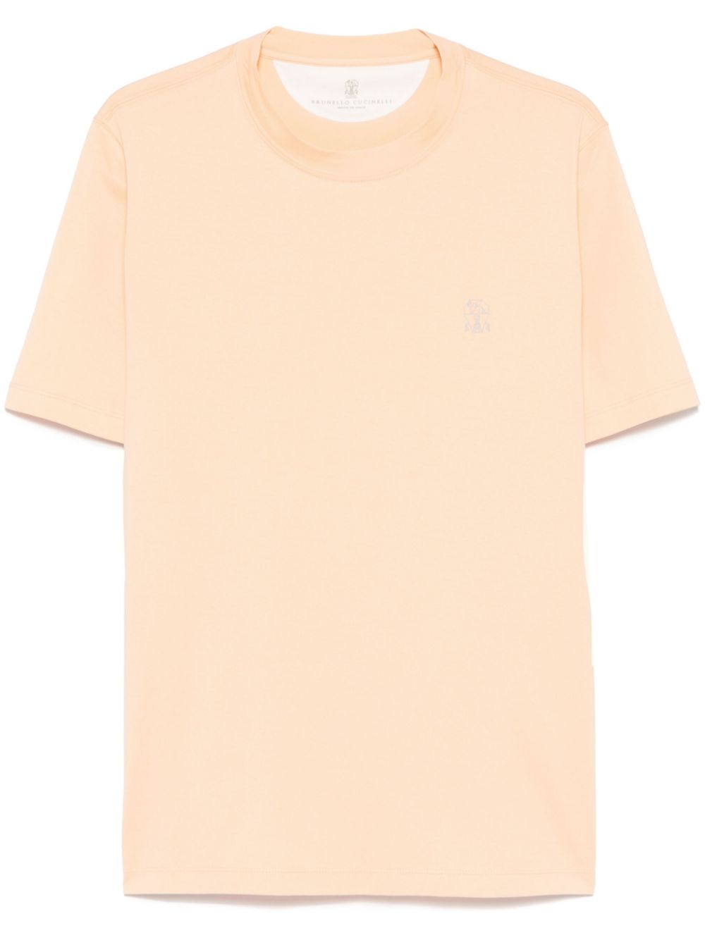 Brunello Cucinelli Cotton T-Shirt Orange