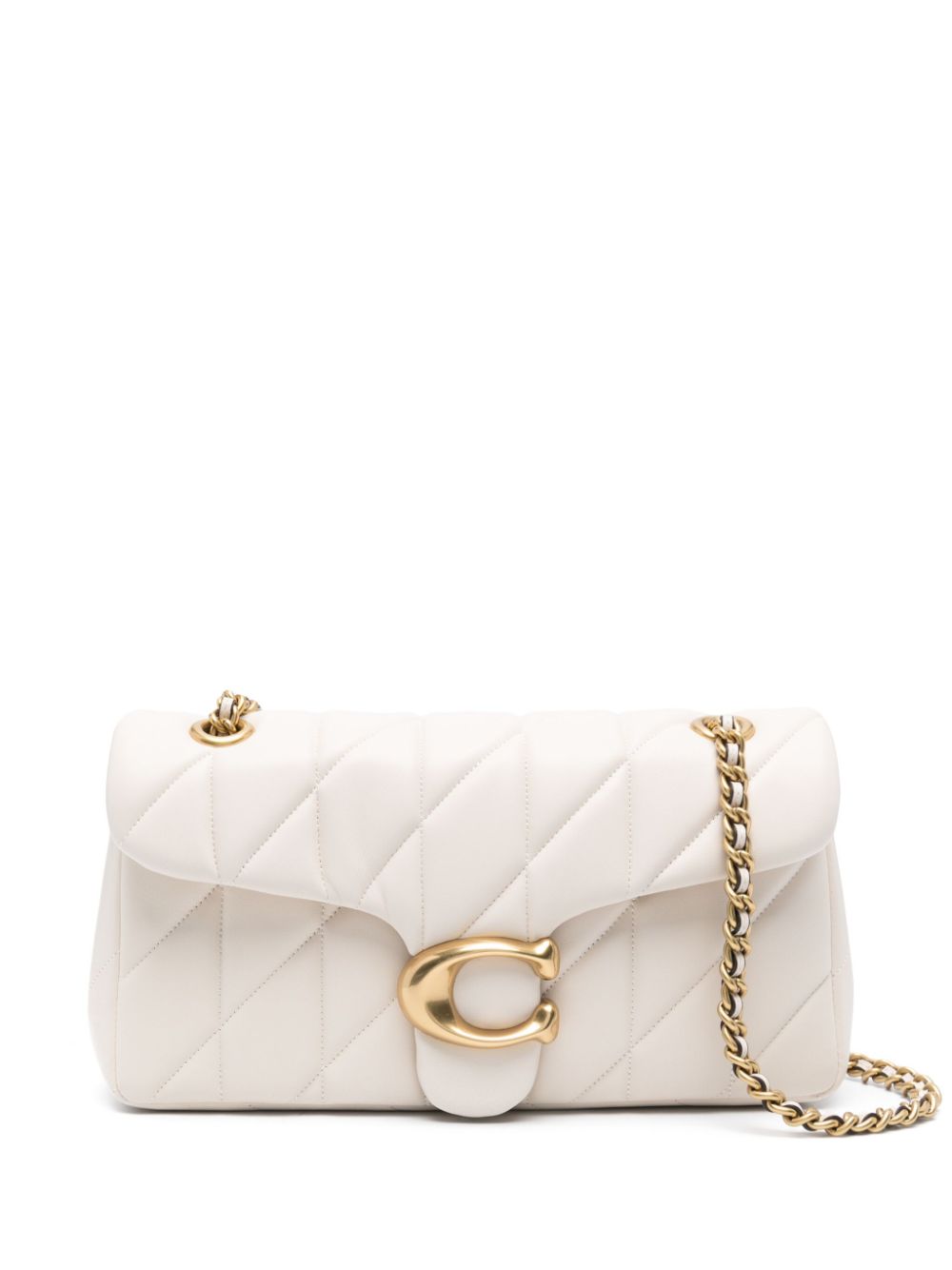 Coach Tabby Quilted Shoulder Bag 26 White