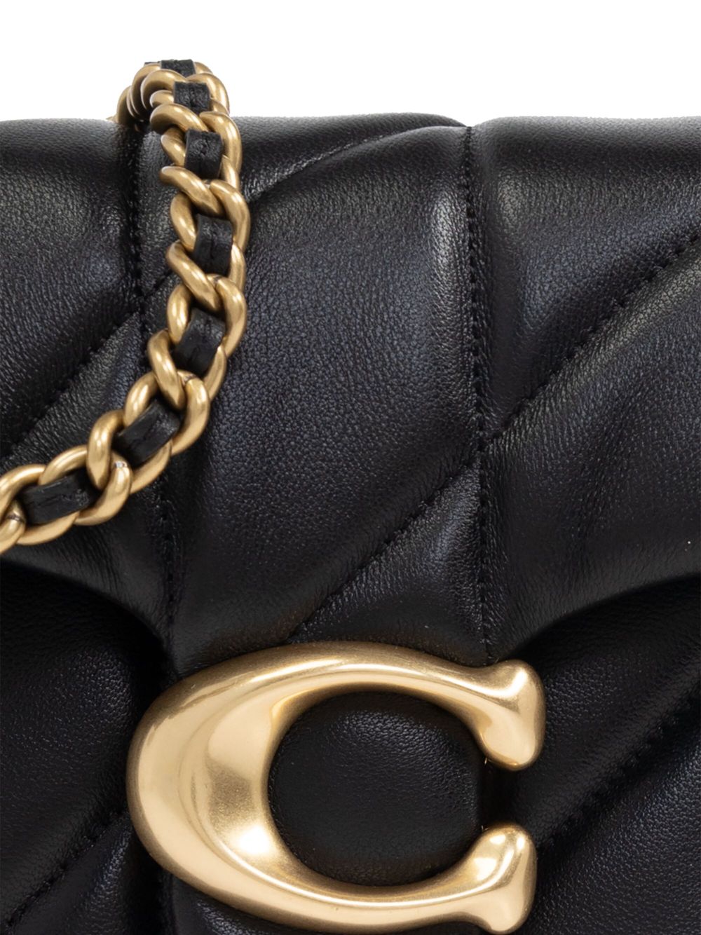 Coach Tabby 20 Quilted Shoulder Bag  In Black