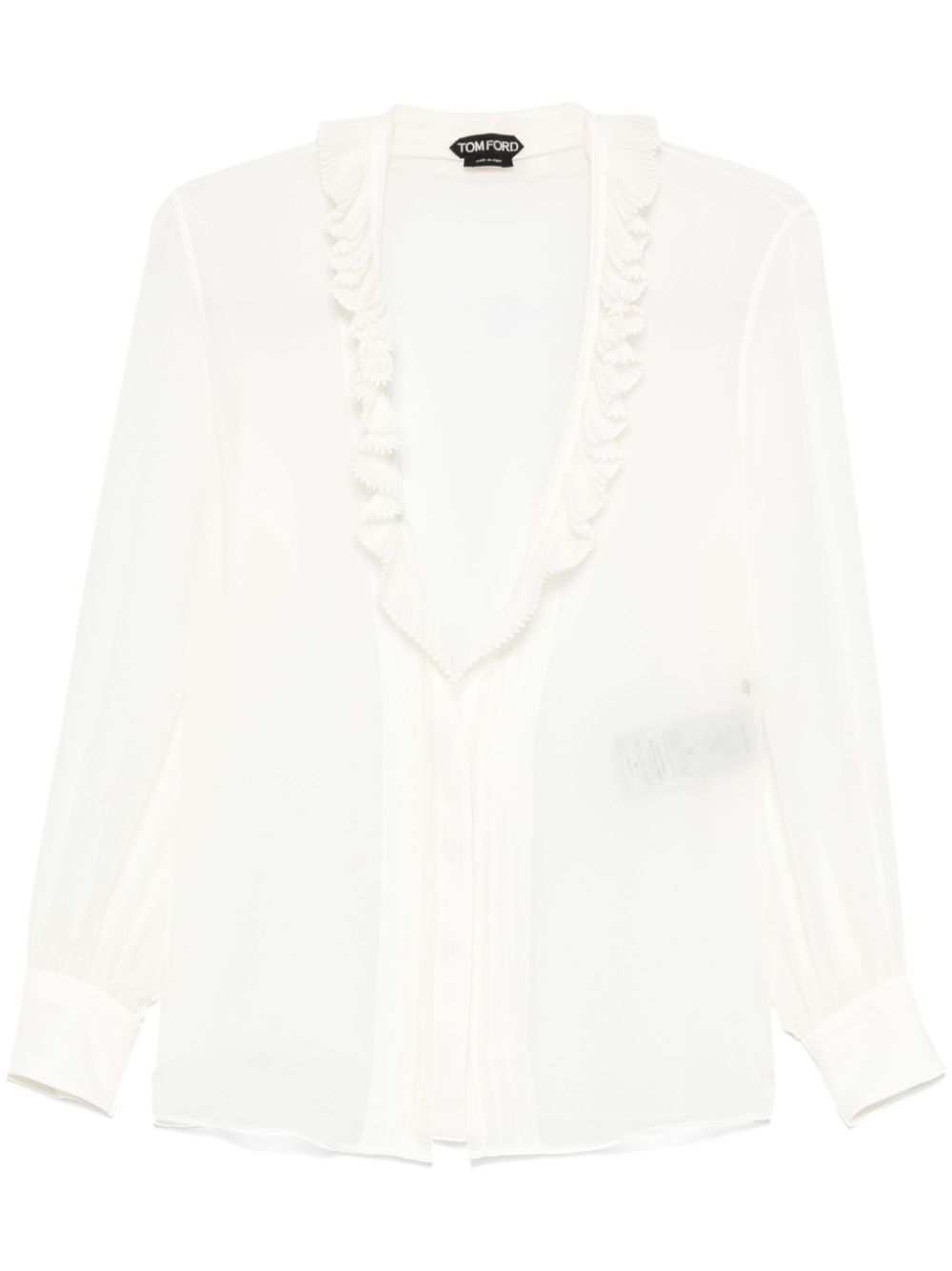 Tom Ford Silk Georgette Blouse White