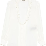 Tom Ford Silk Georgette Blouse White