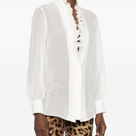 Tom Ford Silk Georgette Blouse White