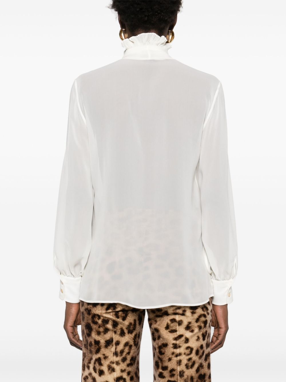 Tom Ford Silk Georgette Blouse White