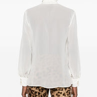 Tom Ford Silk Georgette Blouse White