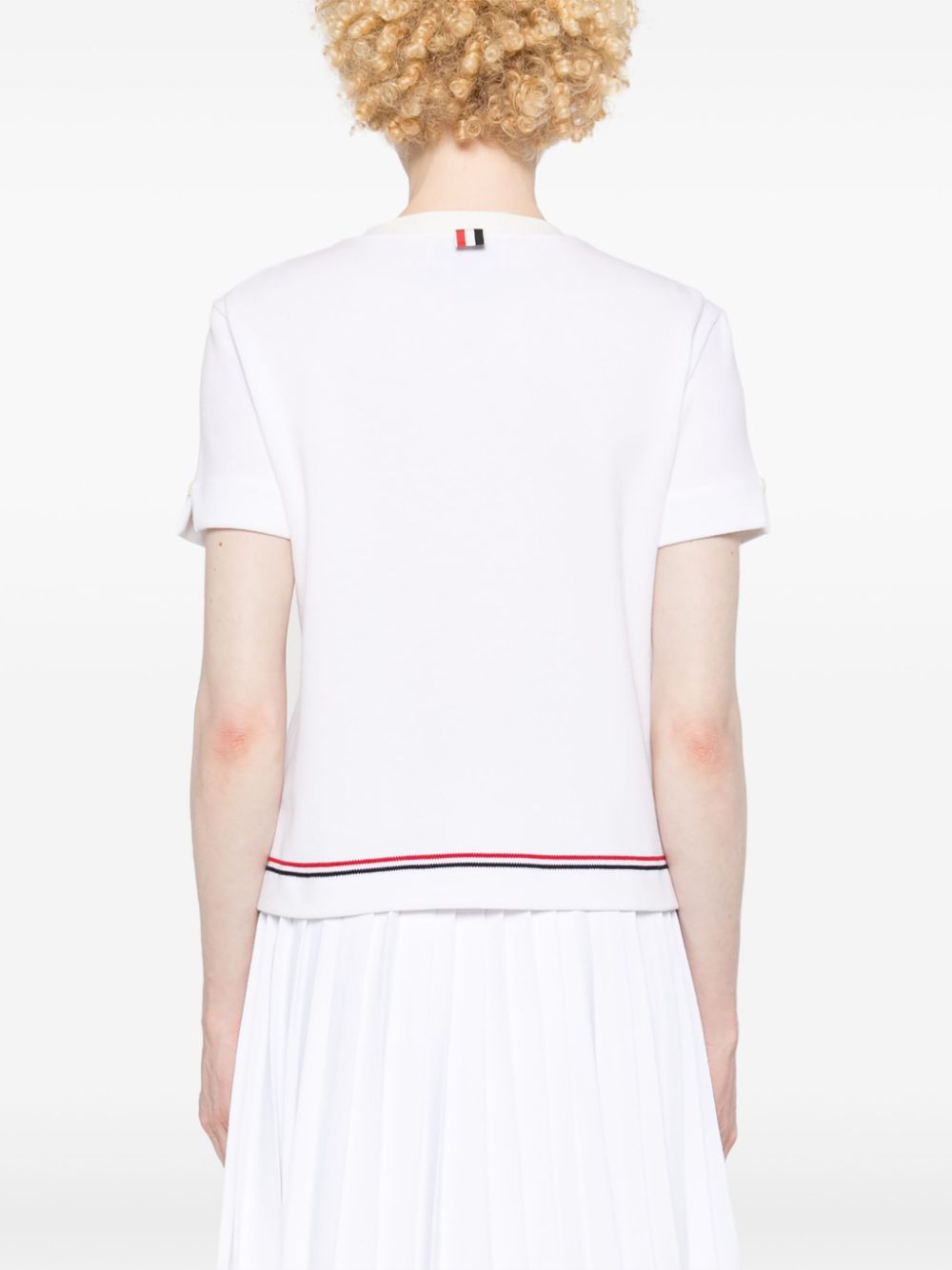 Thom Browne Cotton Pique Knit Top