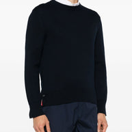 Thom Browne Navy Blue Cotton Sweater