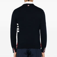 Thom Browne Navy Blue Cotton Sweater