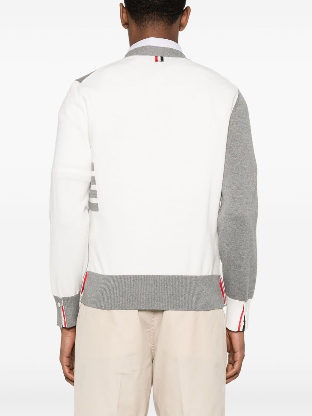 Thom Browne Medium Grey Cotton Cardigan