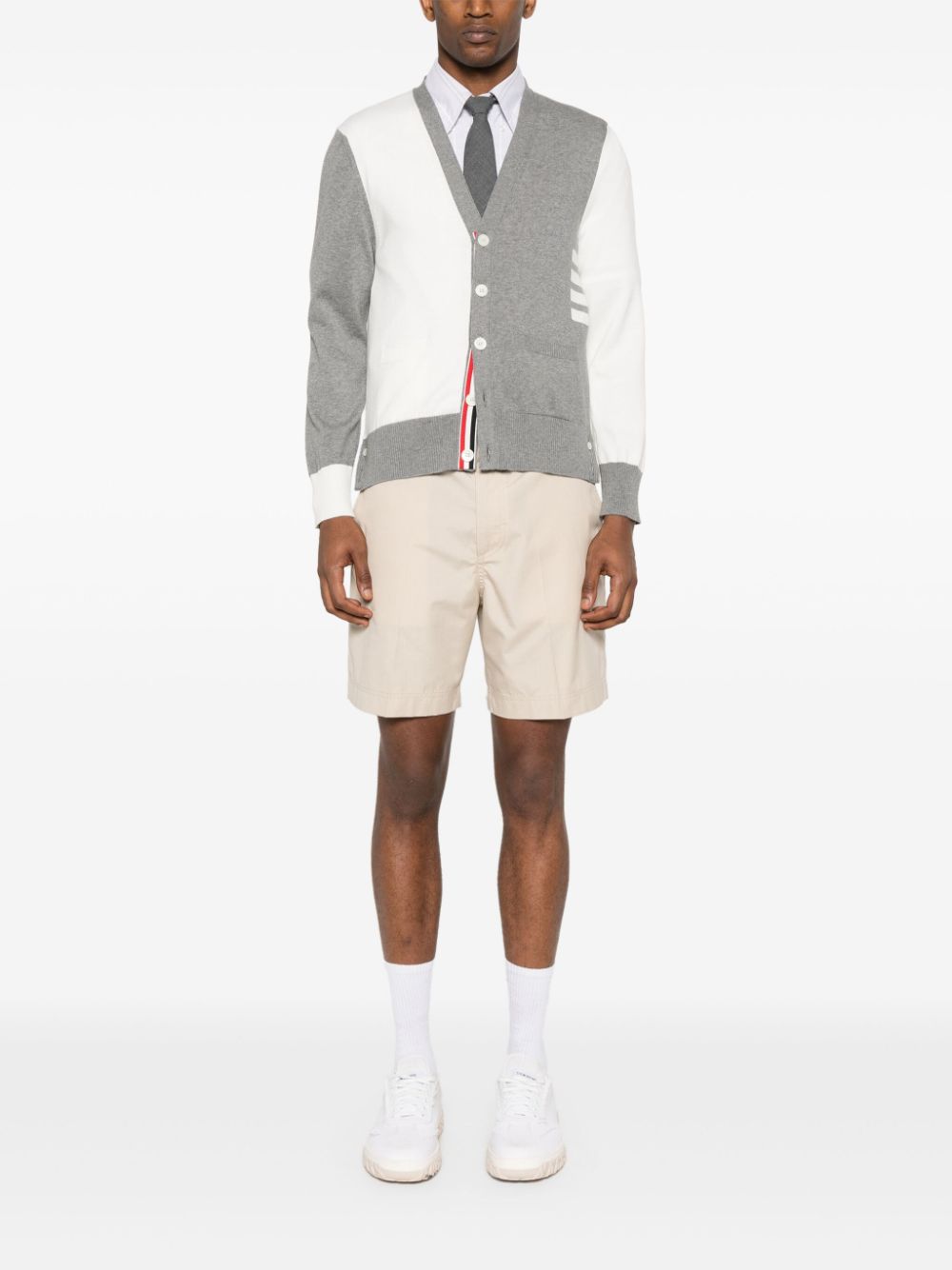 Thom Browne Medium Grey Cotton Cardigan