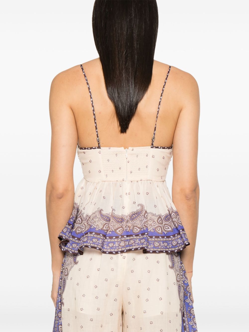 Zimmermann Maxine Plunge Top Purple