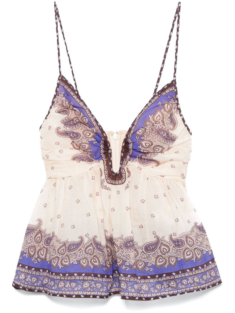 Zimmermann Maxine Plunge Top Purple