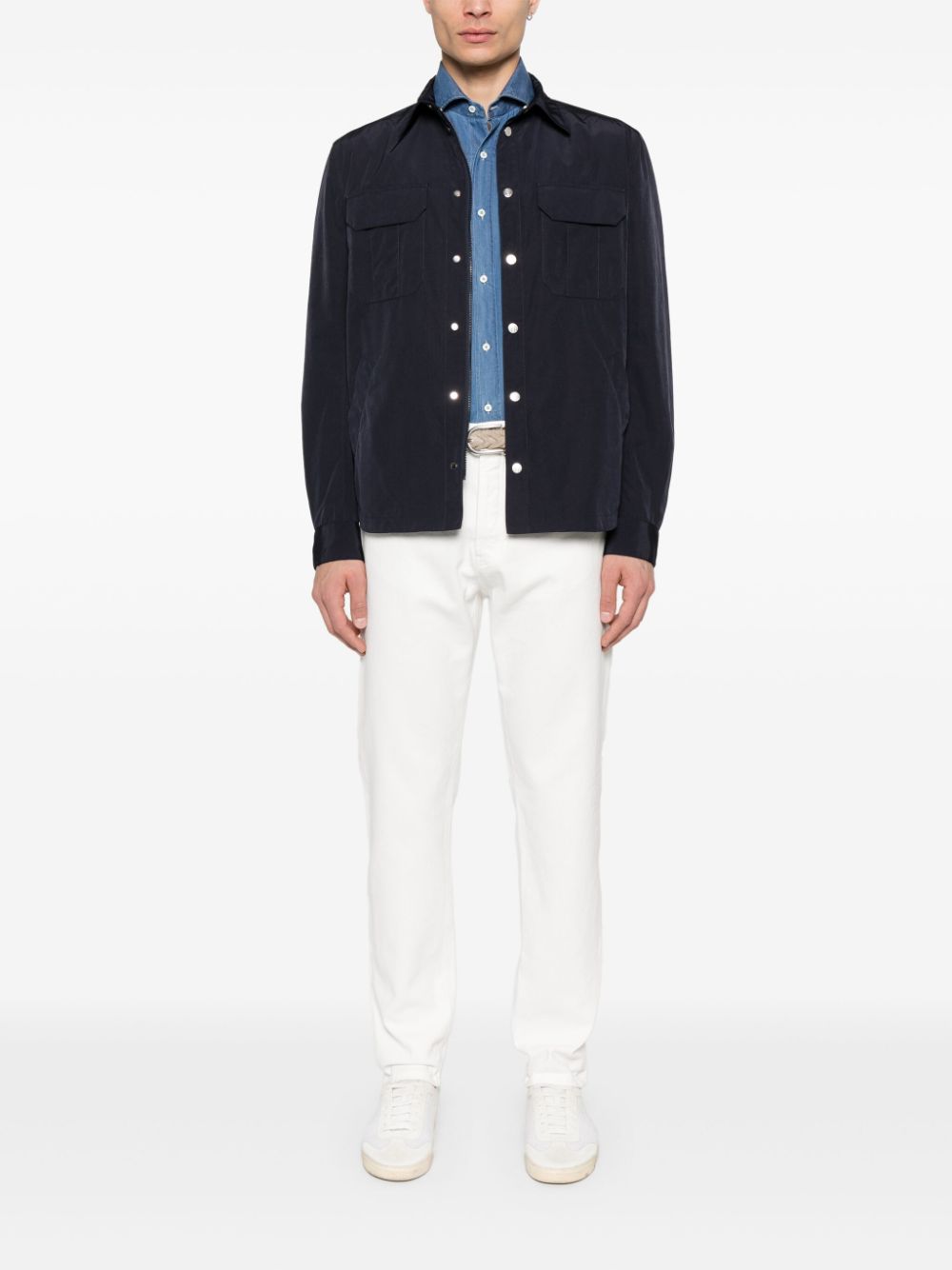 Brunello Cucinelli Denim Cotton Jeans In White
