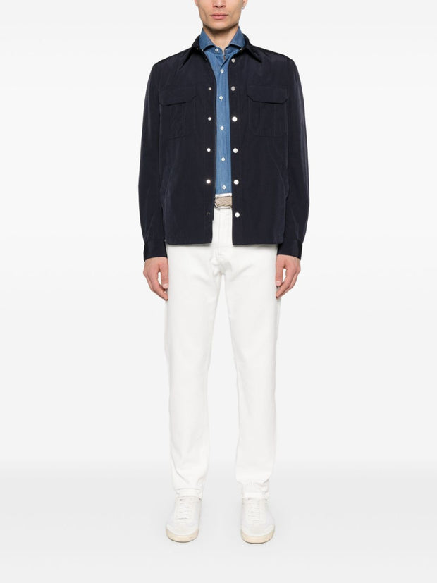 Brunello Cucinelli Denim Cotton Jeans In White