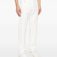 Brunello Cucinelli Denim Cotton Jeans In White