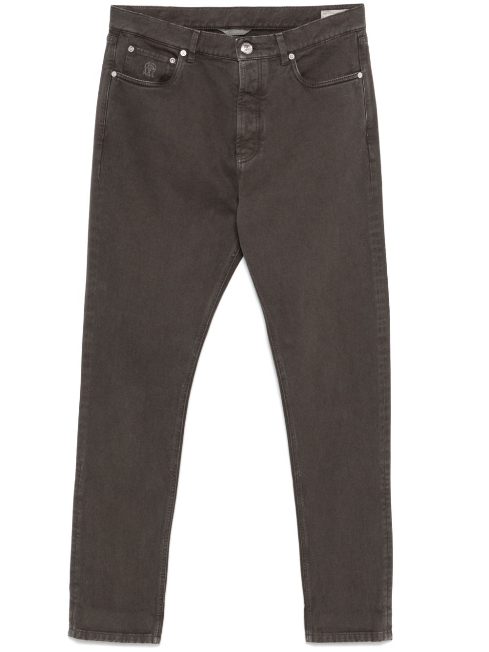 Brunello Cucinelli Cotton Denim Jeans Brown