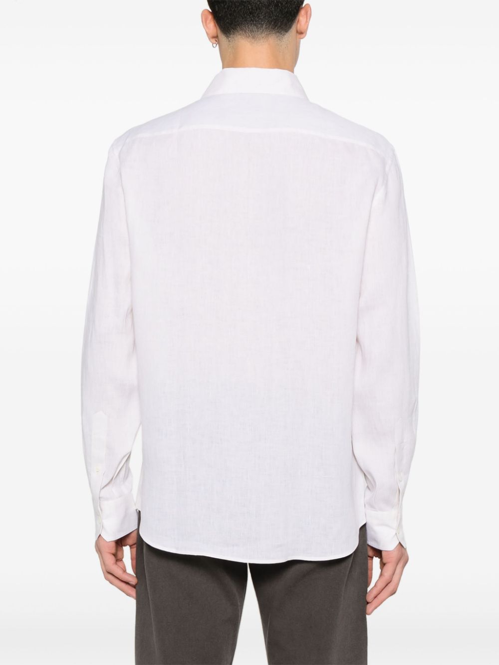 Brunello Cucinelli Linen Shirt In Beige