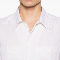 Brunello Cucinelli Linen Shirt In Beige