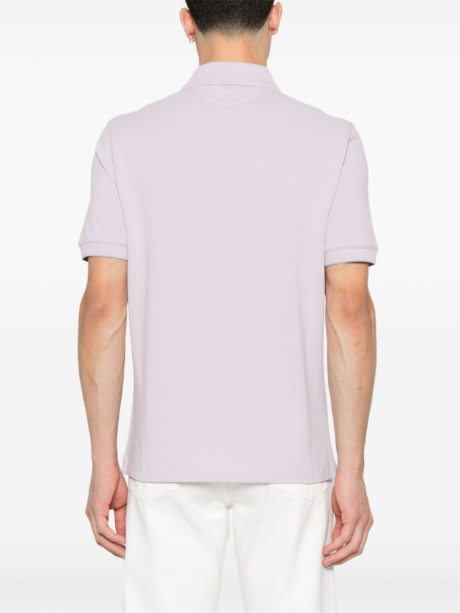 Brunello Cucinelli Cotton Polo Shirt In Purple
