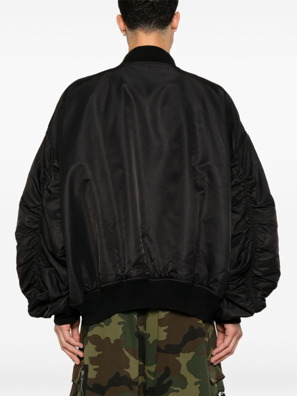 Balenciaga Boxing Varsity Jacket In Black